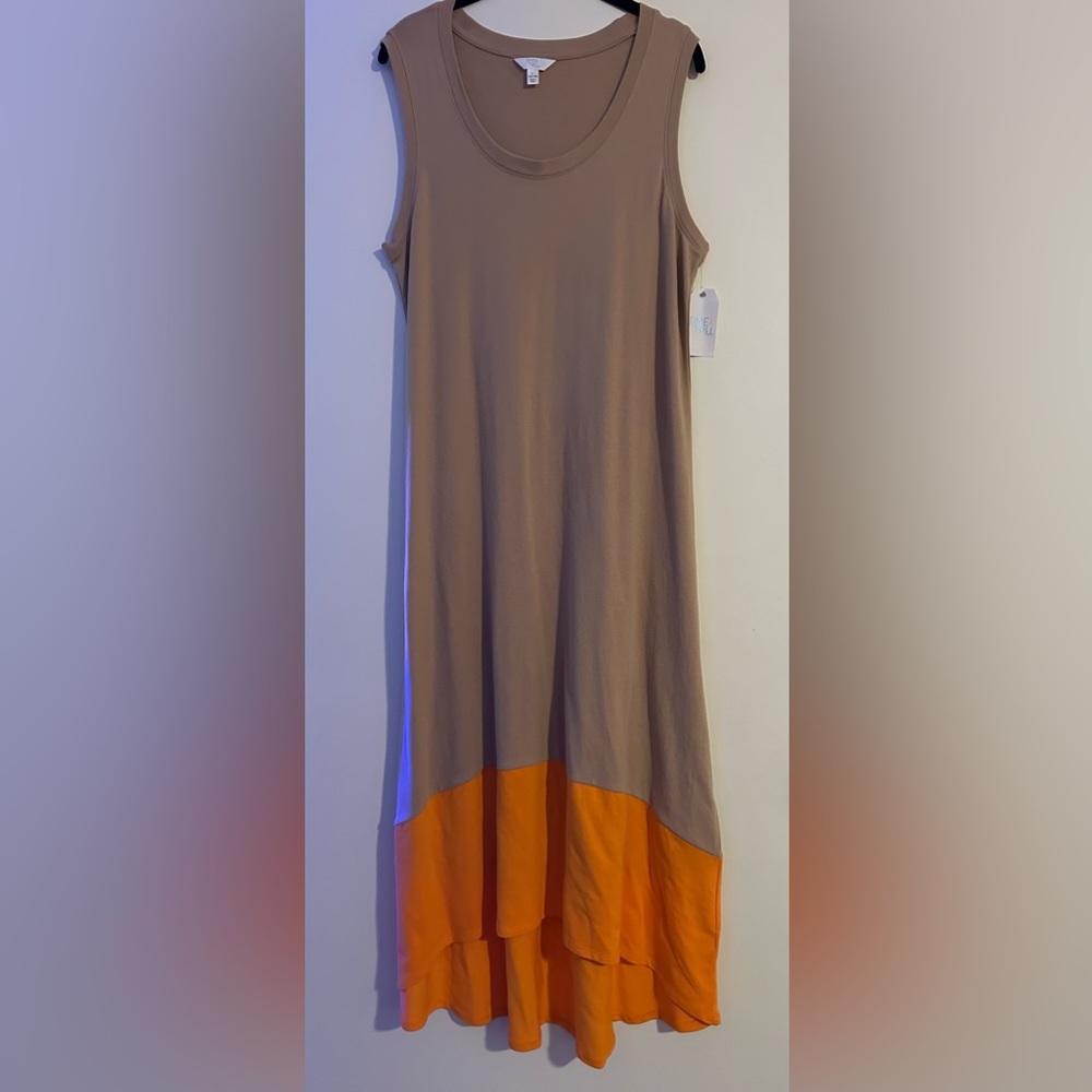 NWT Hi low midi sleeveless dress